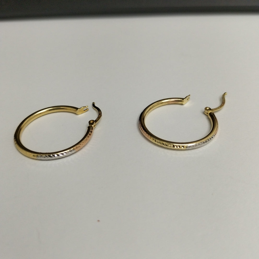 ARRACADAS ORO 10K 1.5 (NUEVO)