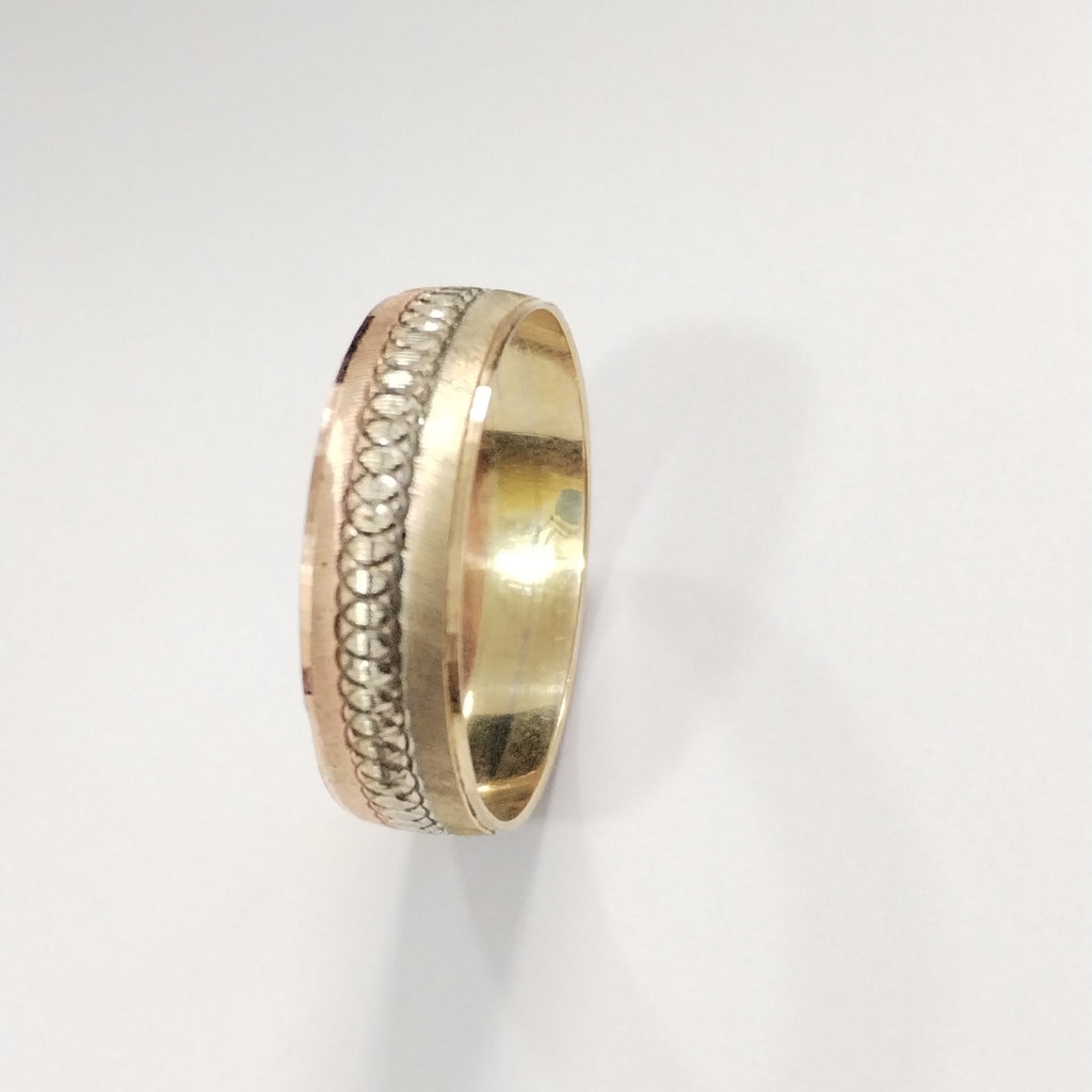 ARGOLLA ORO, ORO COMBINADO 10 K 2.5 GRMS (SEMINUEVO)