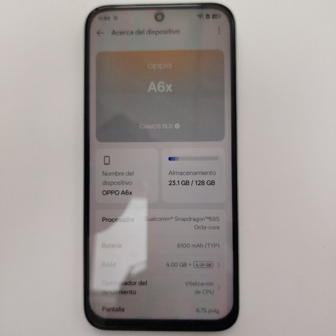 CELULAR OPPO  A6X CPH2819 (2025) 128 GB 4 GB RAM (SEMINUEVO)