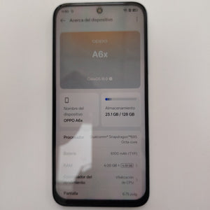 CELULAR OPPO  A6X CPH2819 (2025) 128 GB 4 GB RAM (SEMINUEVO)