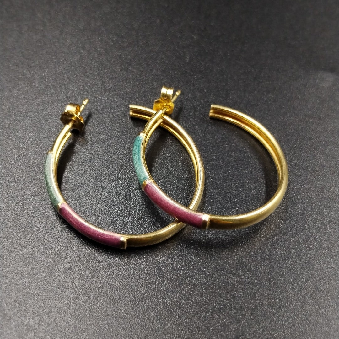 BROQUELES PAR ORO 14 K 4.8 GRMS (SEMINUEVO)