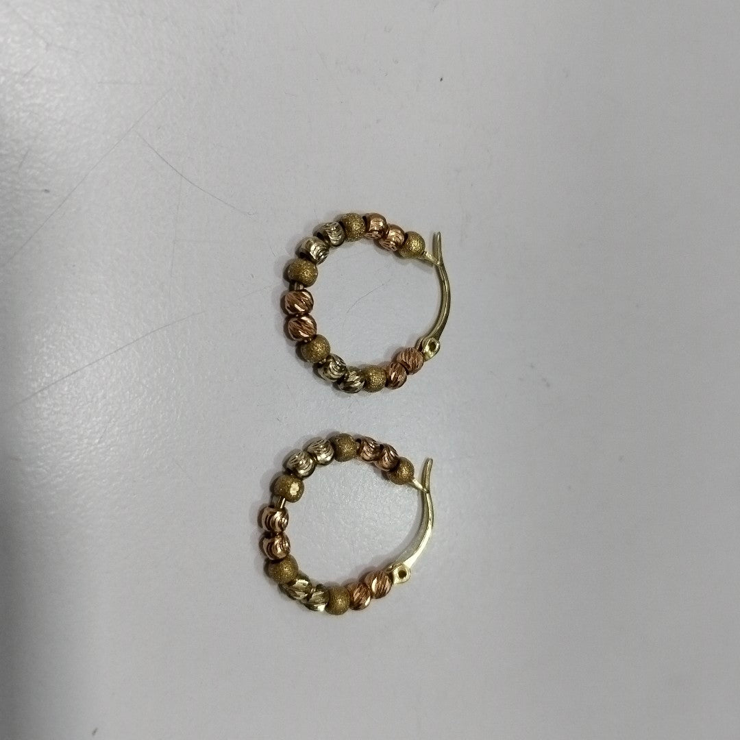 ARRACADAS PAR ORO 14 K 2.9 GRMS (SEMINUEVO)