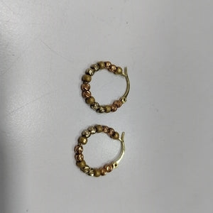 ARRACADAS PAR ORO 14 K 2.9 GRMS (SEMINUEVO)