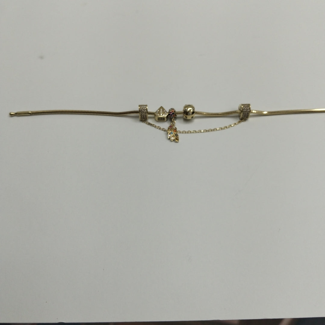 PULSERA CHARM ORO 14K 10.2 (NUEVO)