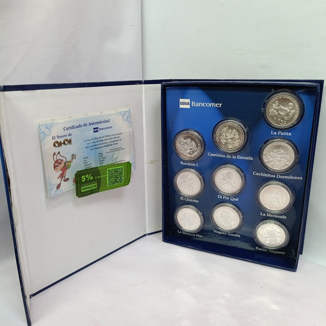 MEDALLA CONMEMORATIVA PLATA 311 GRMS (SEMINUEVO)