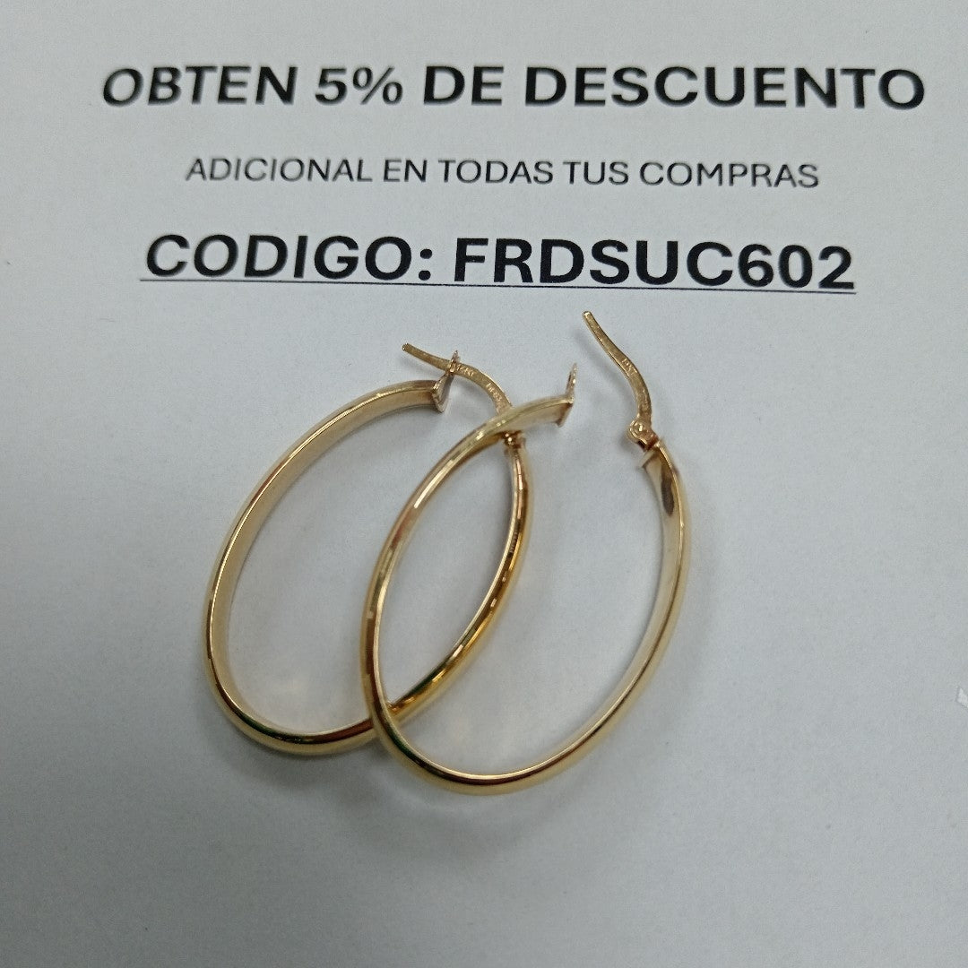 ARRACADAS PAR ORO 14 K 3.2 GRMS (SEMINUEVO)