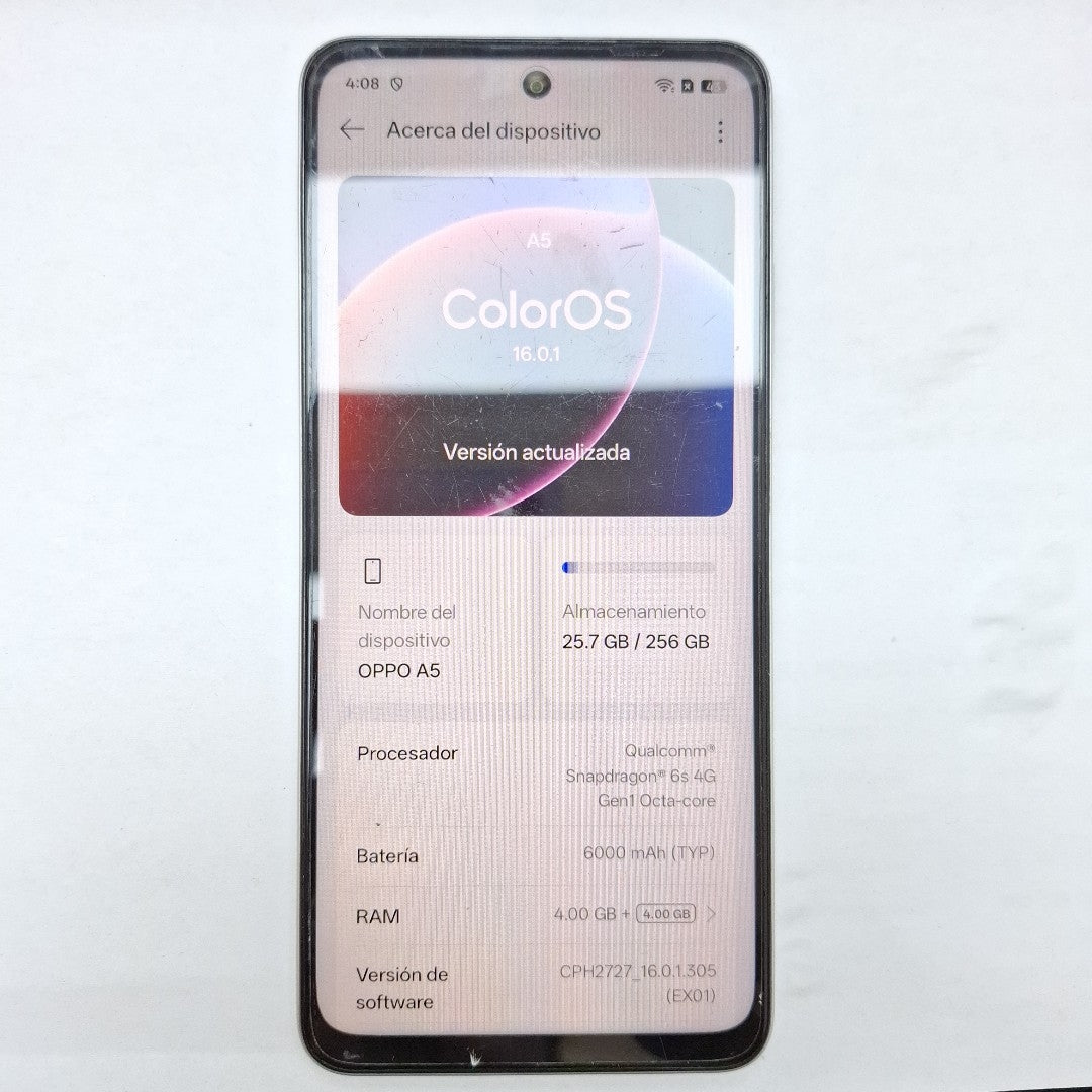 CELULAR OPPO  A5 CPH2727 (2025) 256 GB 4 GB RAM (SEMINUEVO)