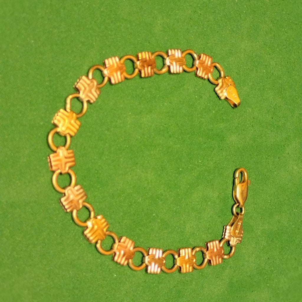 PULSERA ORO COMBINADO 10 K 4,40 GRMS (SEMINUEVO)