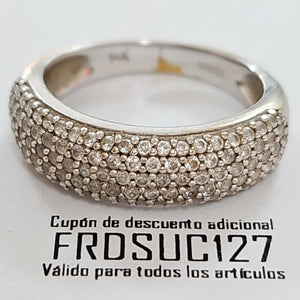 ANILLITO ORO BLANCO 14 K 3.9 GRMS (SEMINUEVO)