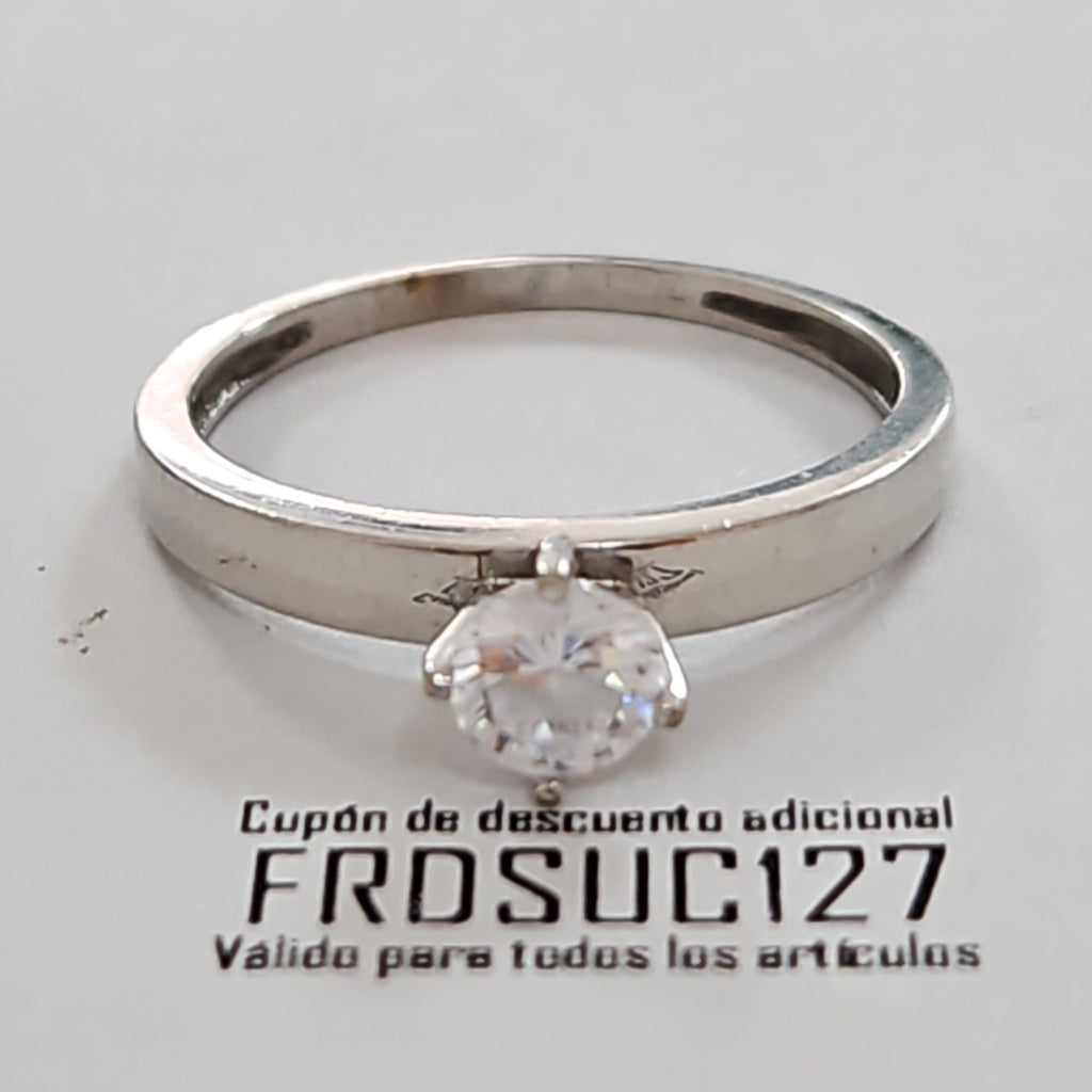 SOLITARIO ORO BLANCO 14 K 2.2 GRMS (SEMINUEVO)