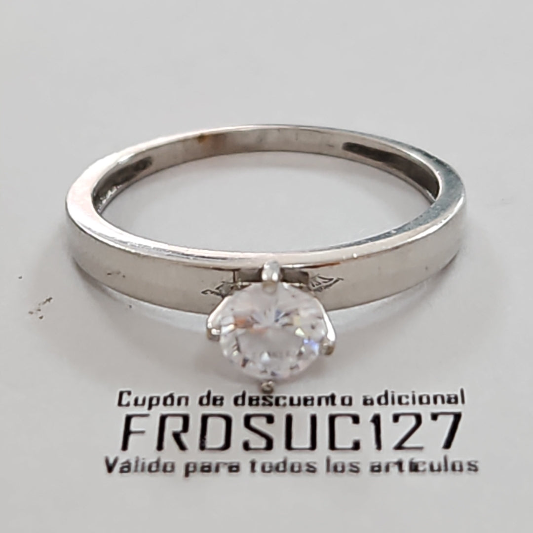SOLITARIO ORO BLANCO 14 K 2.2 GRMS (SEMINUEVO)