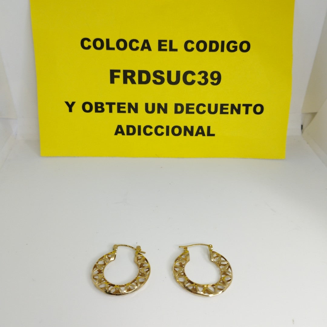 ARRACADAS PAR ORO 10 K 2.8 GRMS (SEMINUEVO)