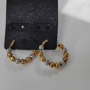 ARETES PAR ORO COMBINADO 14 K 4.3 GRMS (SEMINUEVO)