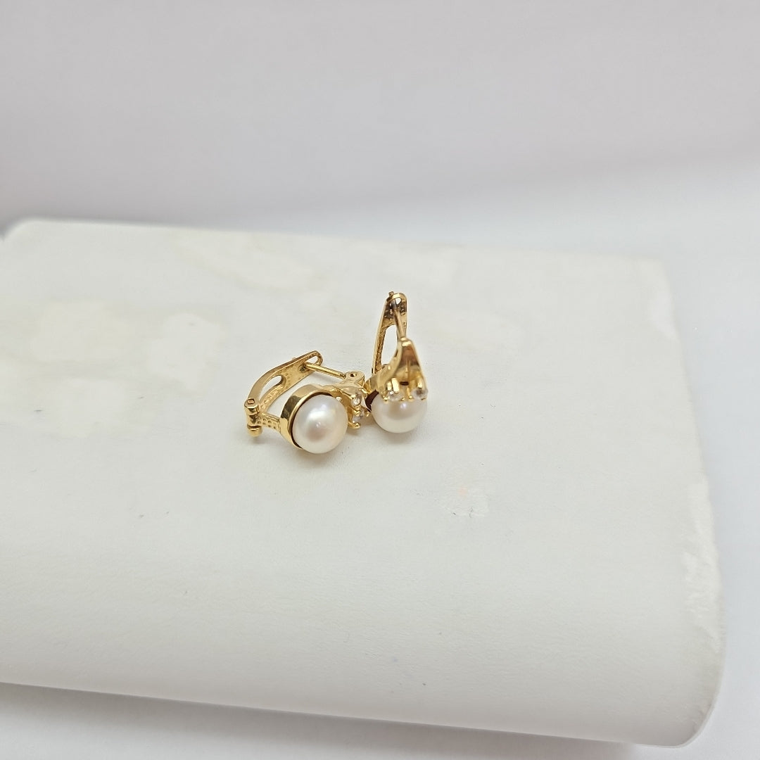 ARETES PAR ORO 14 K 4.2 GRMS (SEMINUEVO)