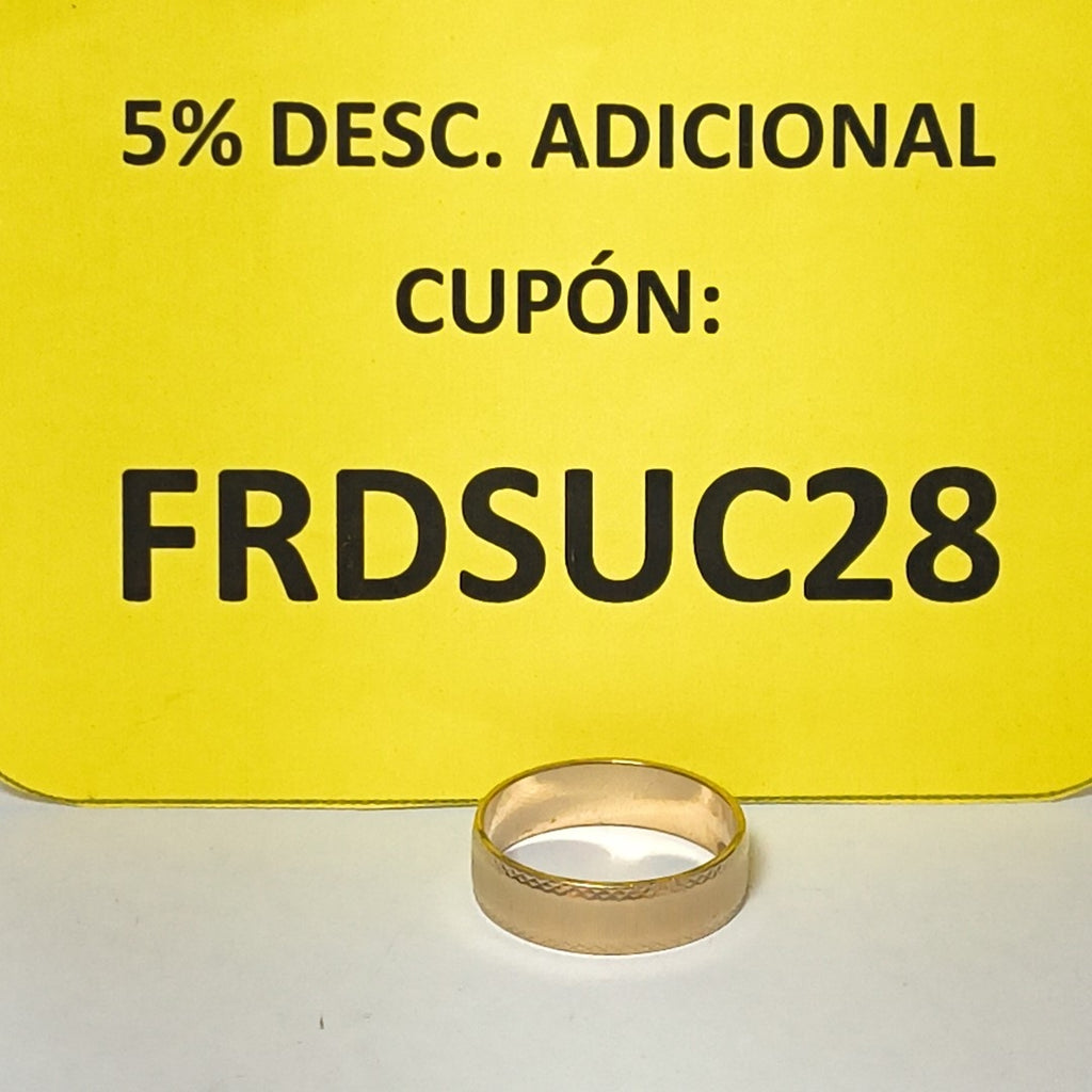 ARGOLLA ORO 14 K 5.4 GRMS (SEMINUEVO)