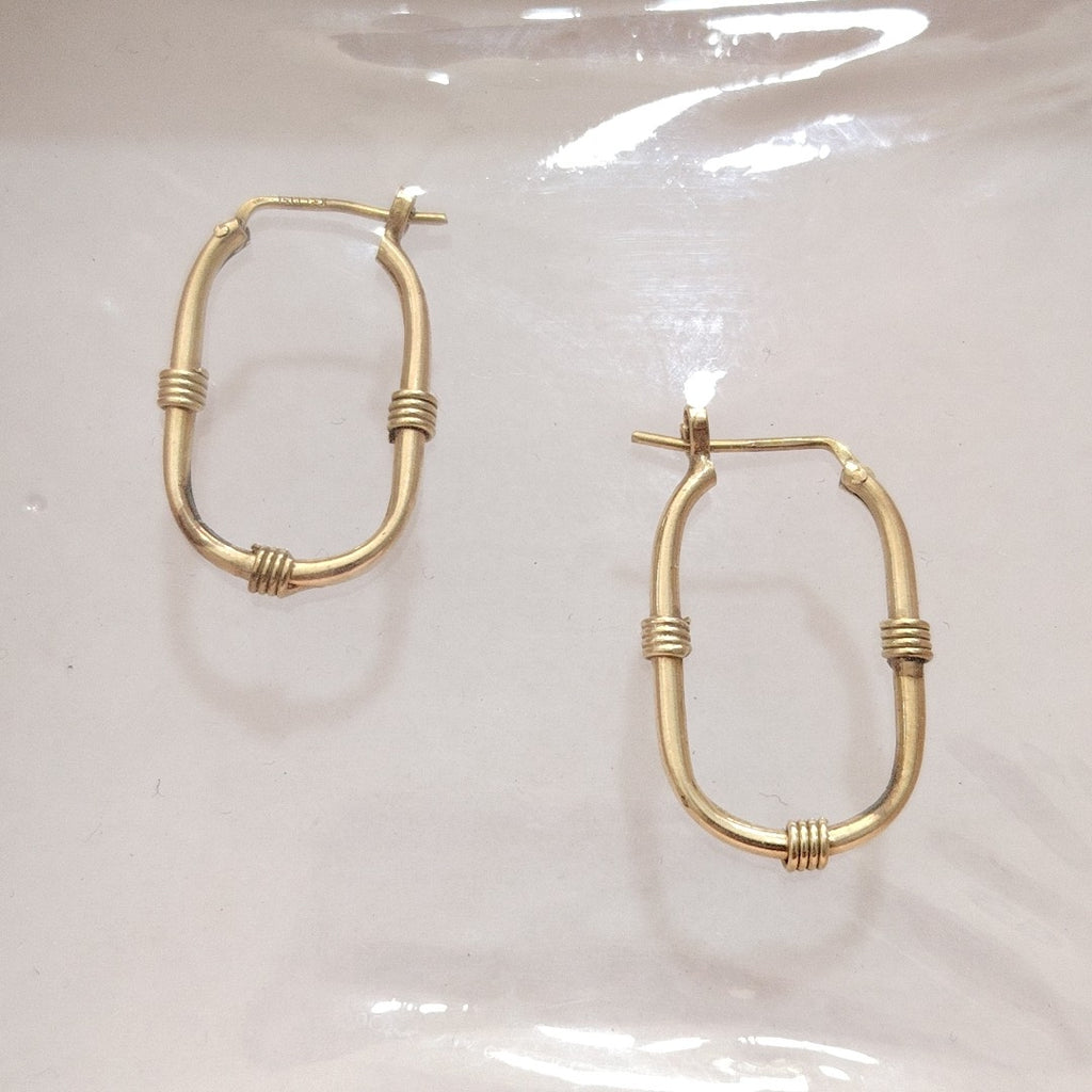 ARETES PAR ORO 14 K 2 GRMS (SEMINUEVO)