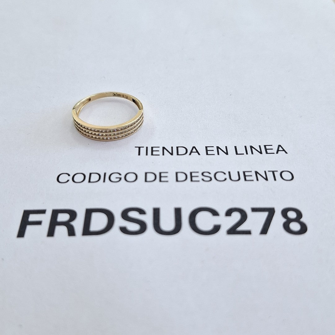 ANILLOS DAMA ORO 14K 1.5 (NUEVO)