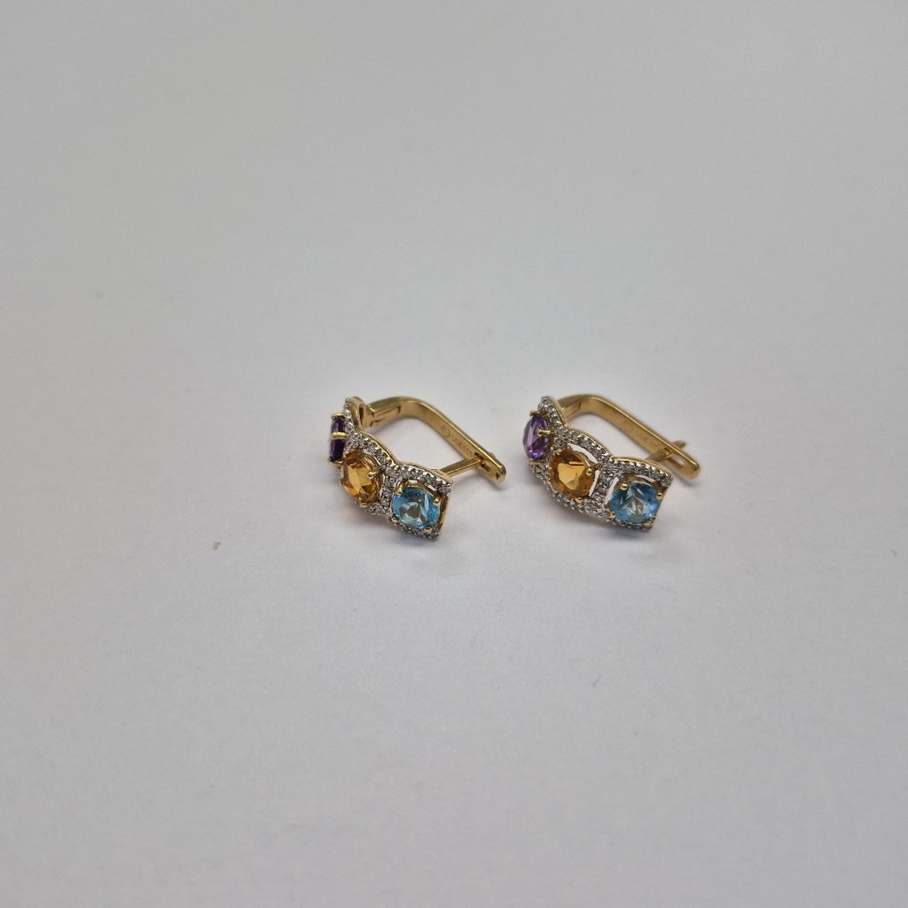ARETES PAR ORO 14 K 5,10 GRMS (SEMINUEVO)