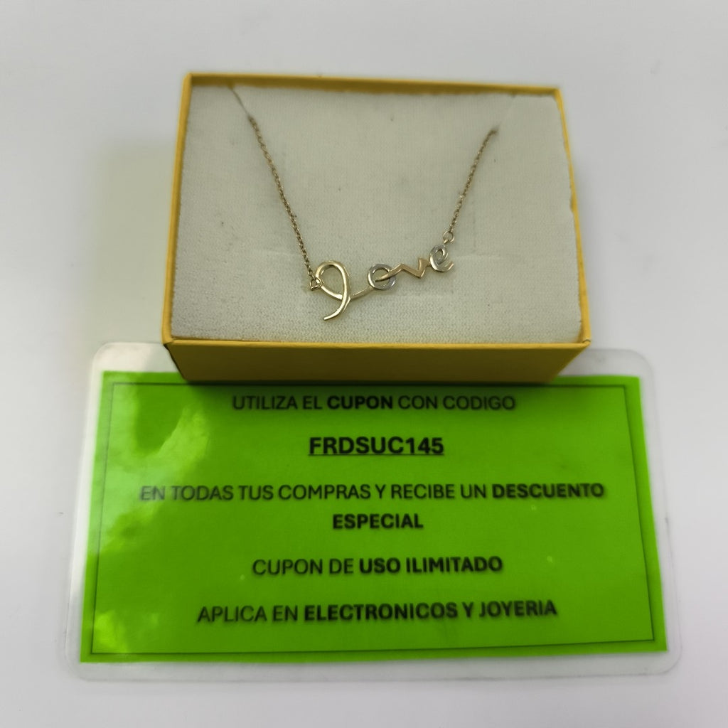CADENA, DIJE ORO 14 K 2.4 GRMS (SEMINUEVO)