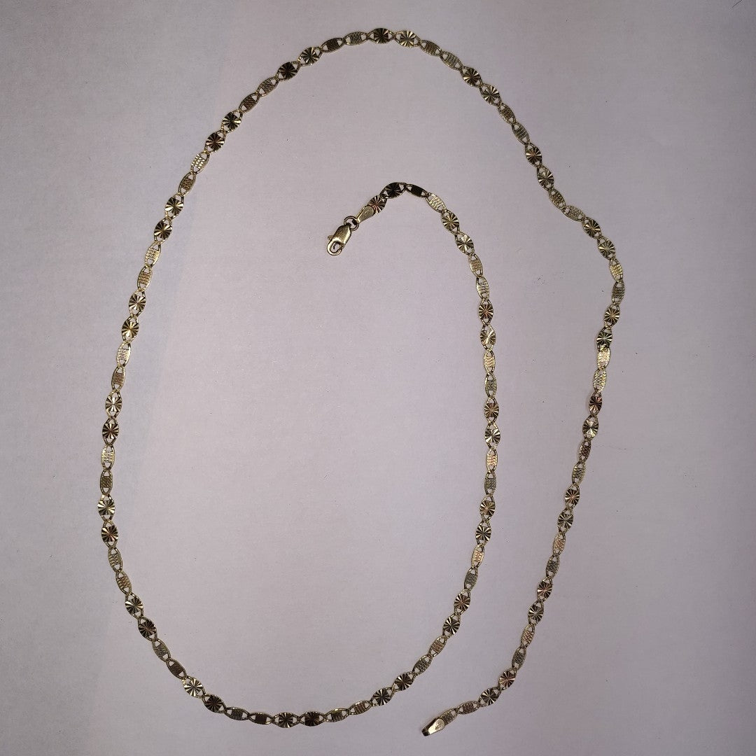 CADENA ORO COMBINADO 14 K 5.8 GRMS (SEMINUEVO)
