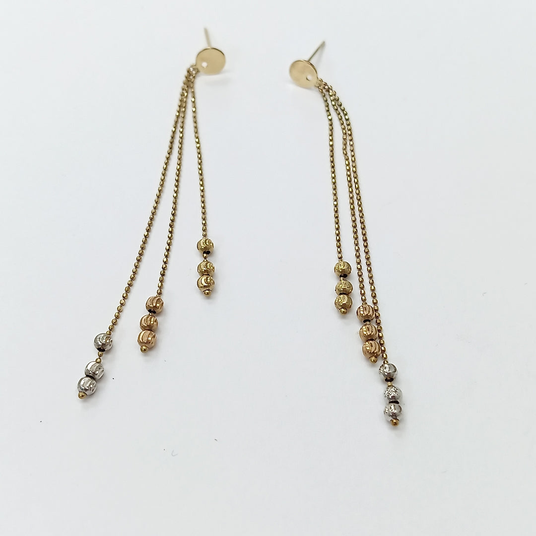 BROQUELES PAR ORO 14 K 2.9 GRMS (SEMINUEVO)