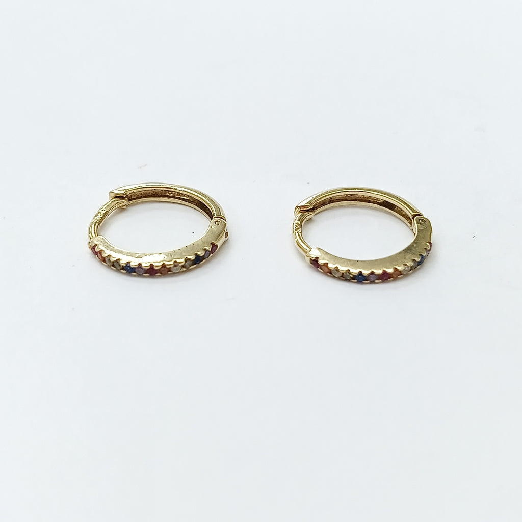 ARRACADAS PAR ORO 14 K 1.7 GRMS (SEMINUEVO)