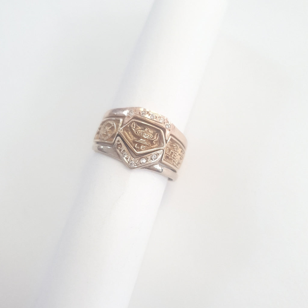 ANILLO DE GRADUACIÓN ORO 14 K 4.7 GRMS (SEMINUEVO)