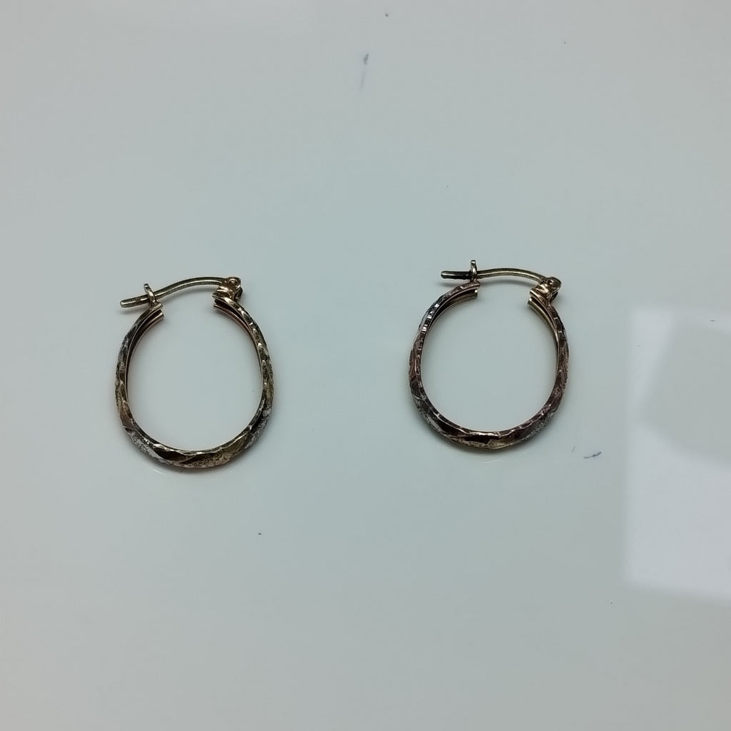 ARRACADAS PAR ORO, ORO COMBINADO 14 K 2 GRMS (SEMINUEVO)