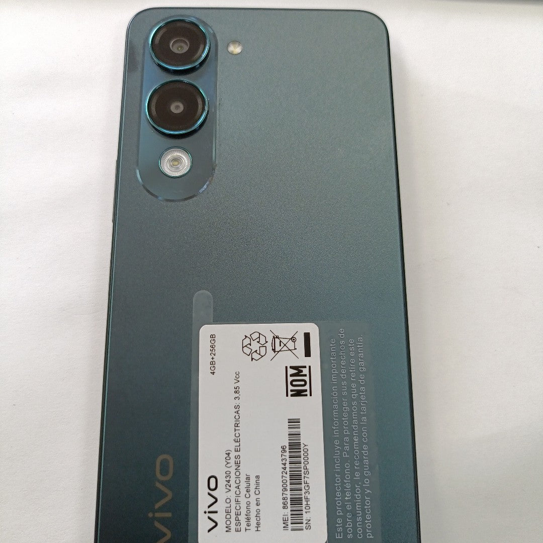 CELULAR VIVO Y04 V2430 (2025) 256 GB 4 GB RAM (SEMINUEVO)