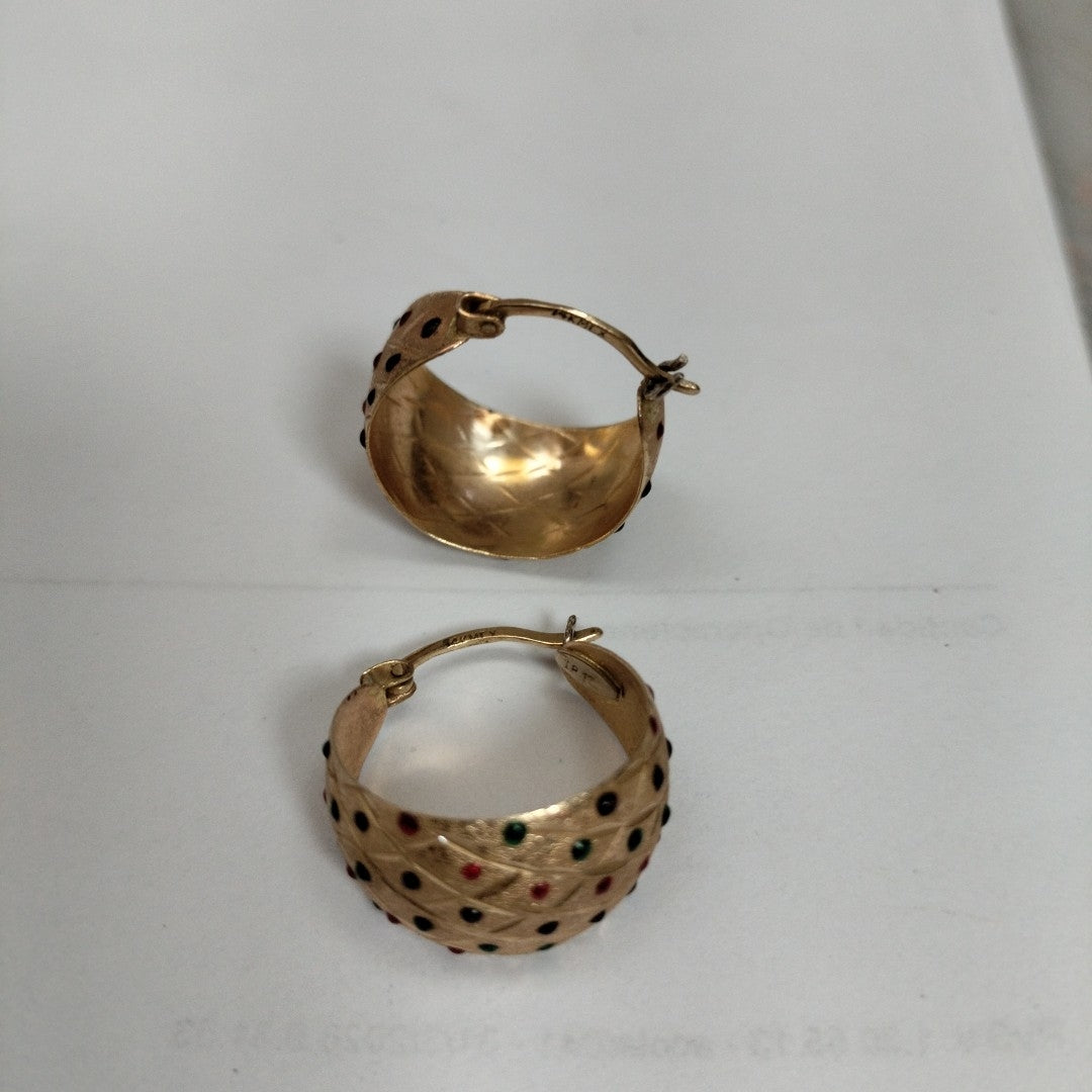 ARRACADAS PAR ORO 14 K 4,20 GRMS (SEMINUEVO)