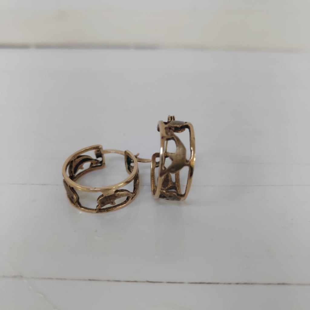 ARRACADAS PAR ORO 8 K 6.5 GRMS (SEMINUEVO)