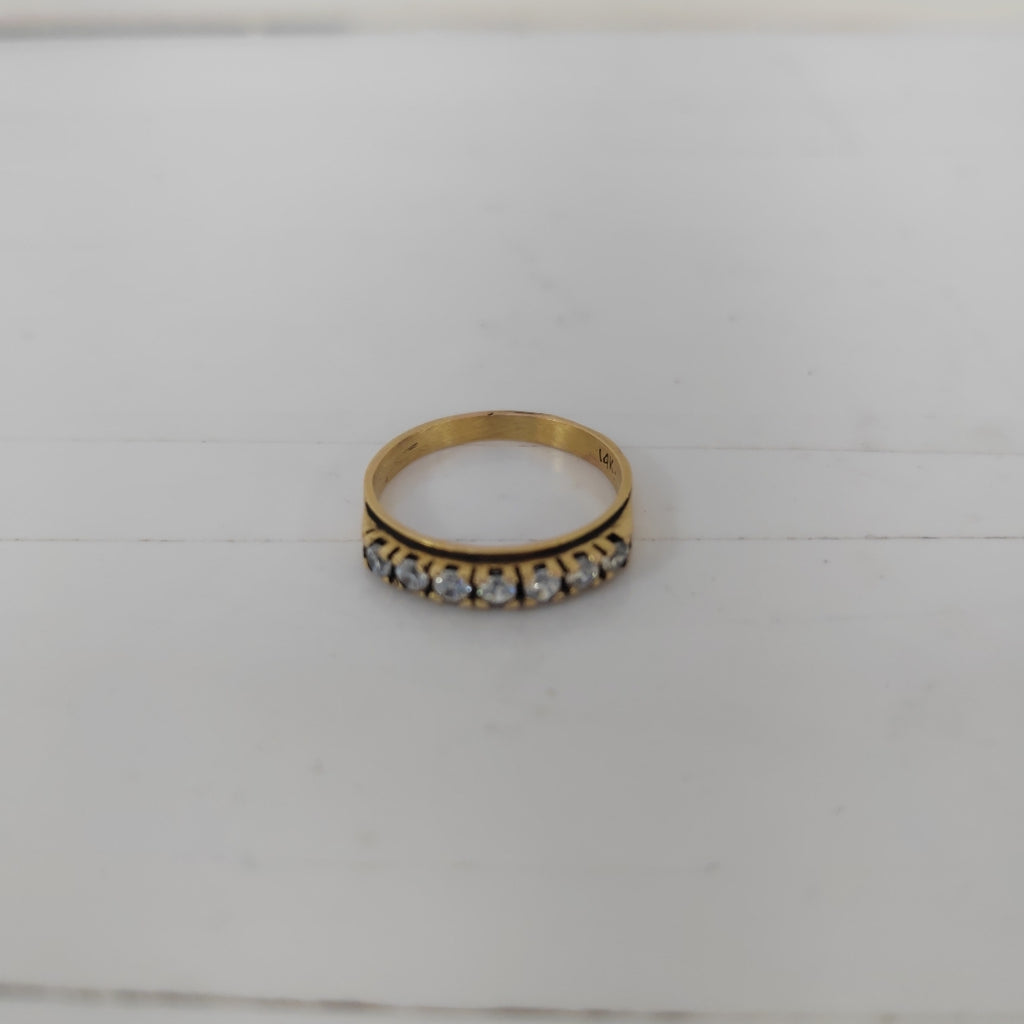 ANILLO, MEDIA CHURUMBELA ORO 14 K 2.3 GRMS (SEMINUEVO)