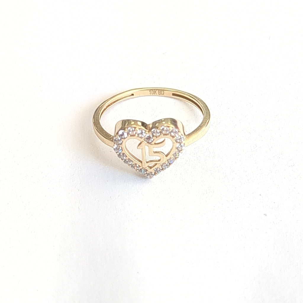 ANILLO CONMEMORATIVO ORO 10 K 1.4 GRMS (SEMINUEVO)
