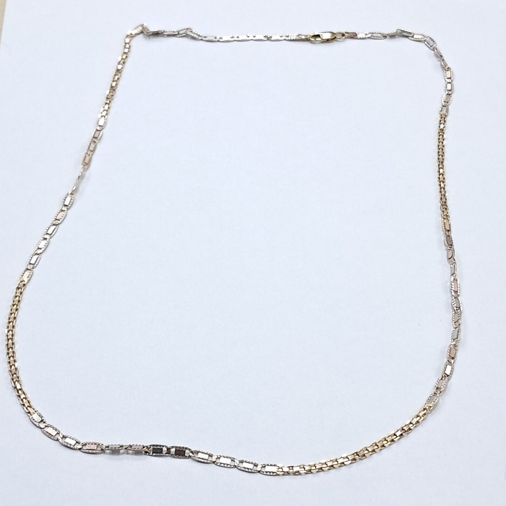 CADENA ORO COMBINADO 10 K 9.7 GRMS (SEMINUEVO)