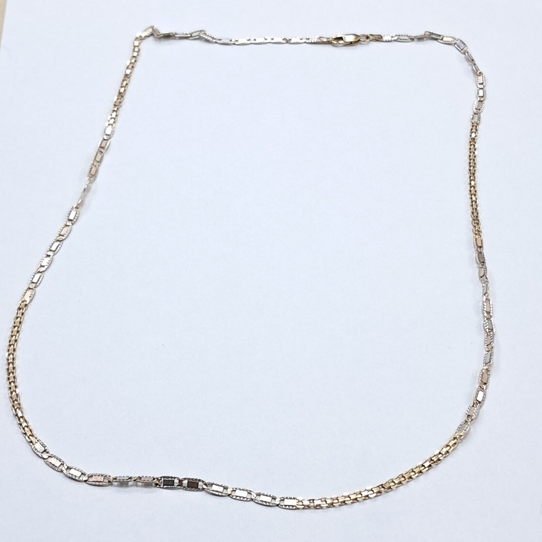 CADENA ORO COMBINADO 10 K 9.7 GRMS (SEMINUEVO)