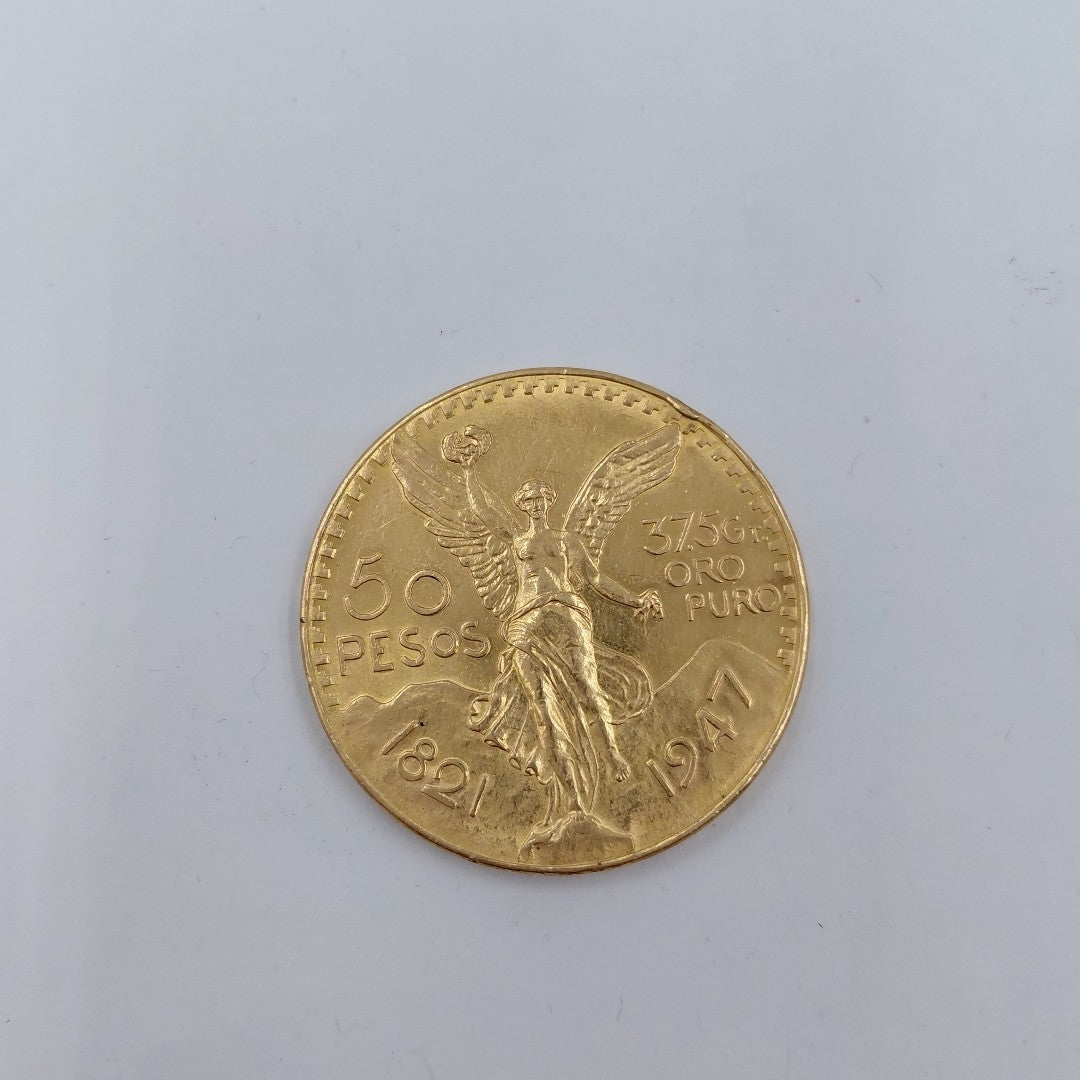 K1 41.6 GRMS 21 K IDENTIFICACIÓN MONEDA NOMINATIVA MONEDAS PESOS 50 PESOS (SEMINUEVO)