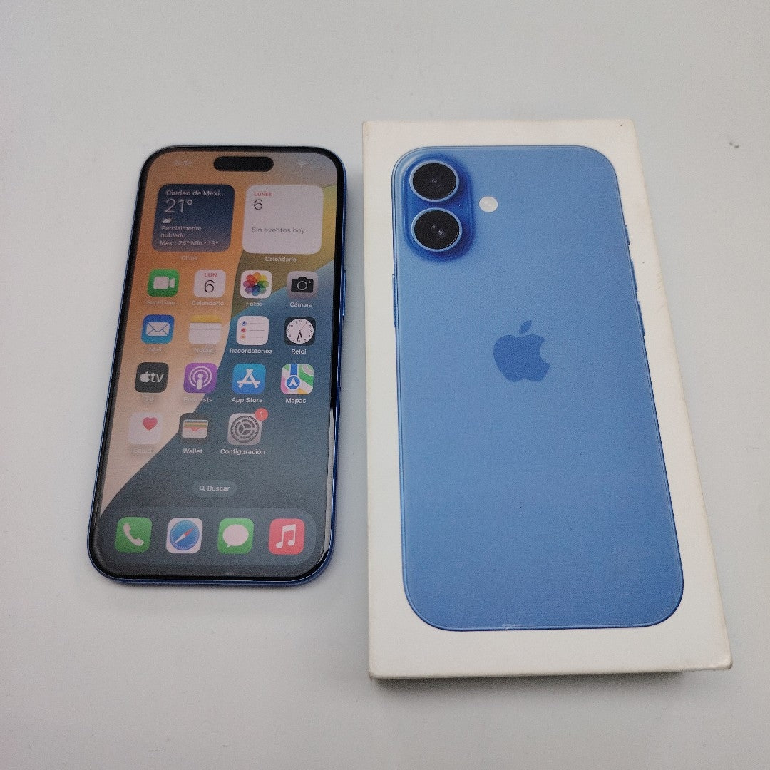 CELULAR APPLE IPHONE 16 A3286 (2024) 128 GB 8 GB RAM (SEMINUEVO)