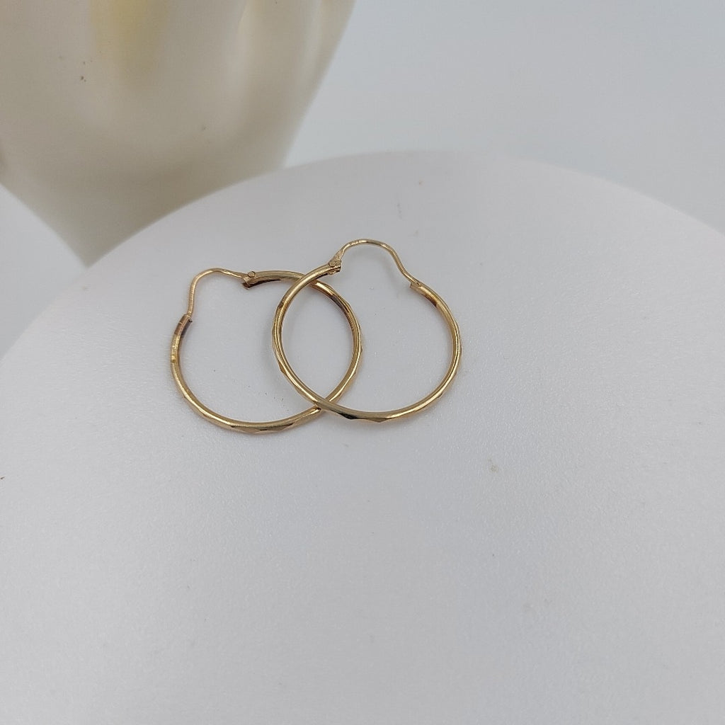 ARRACADAS PAR ORO 14 K 2 GRMS (SEMINUEVO)