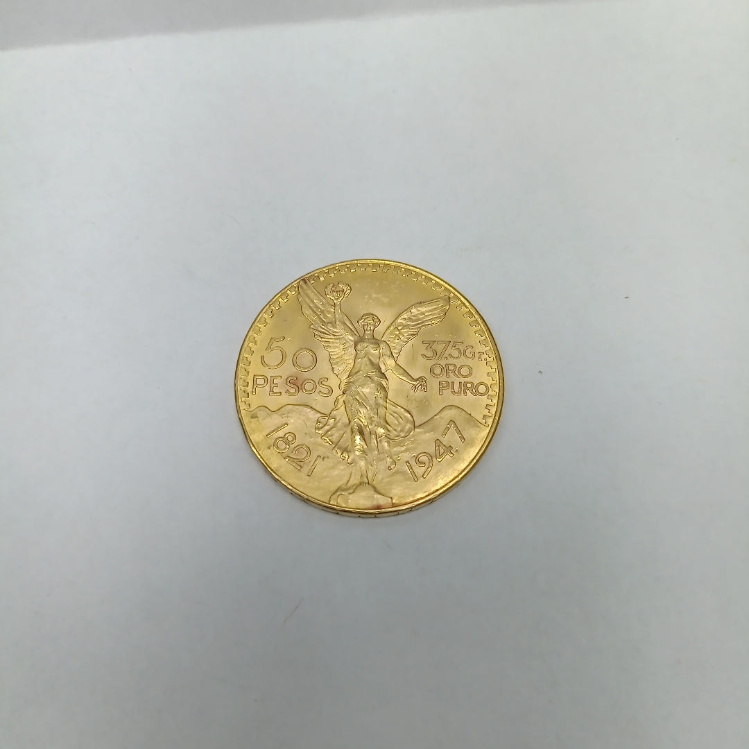 K1 41.6 GRMS 21 K IDENTIFICACIÓN MONEDA NOMINATIVA MONEDAS PESOS 50 PES (SEMINUEVO)