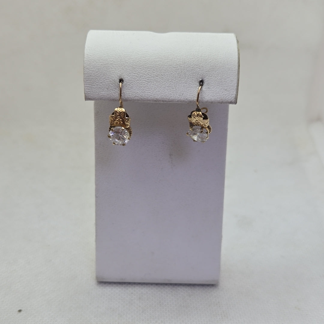 ARETES PAR ORO 8 K 2.2 GRMS (SEMINUEVO)
