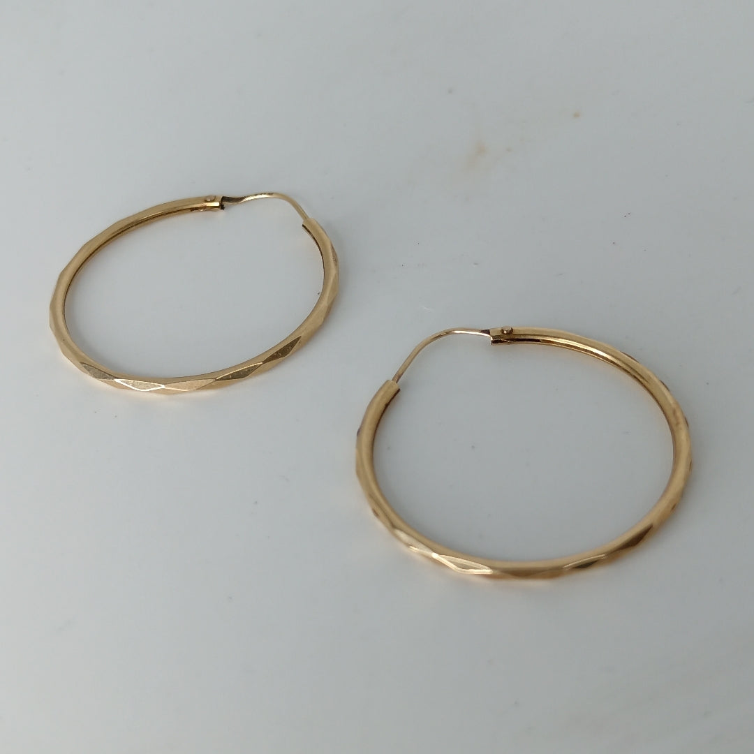 ARRACADAS PAR ORO 14 K 2.6 GRMS (SEMINUEVO)