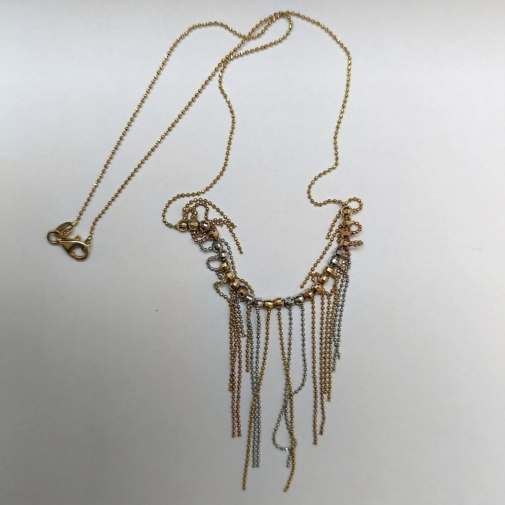 CADENA,GARGANTILLA ORO COMBINADO 14 K 6,20 GRMS (SEMINUEVO)
