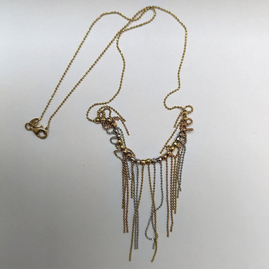 CADENA,GARGANTILLA ORO COMBINADO 14 K 6,20 GRMS (SEMINUEVO)
