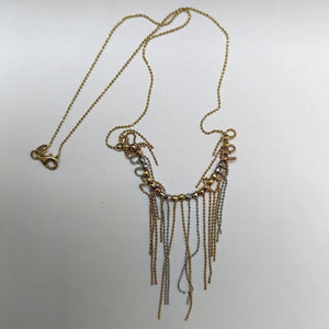 CADENA,GARGANTILLA ORO COMBINADO 14 K 6,20 GRMS (SEMINUEVO)