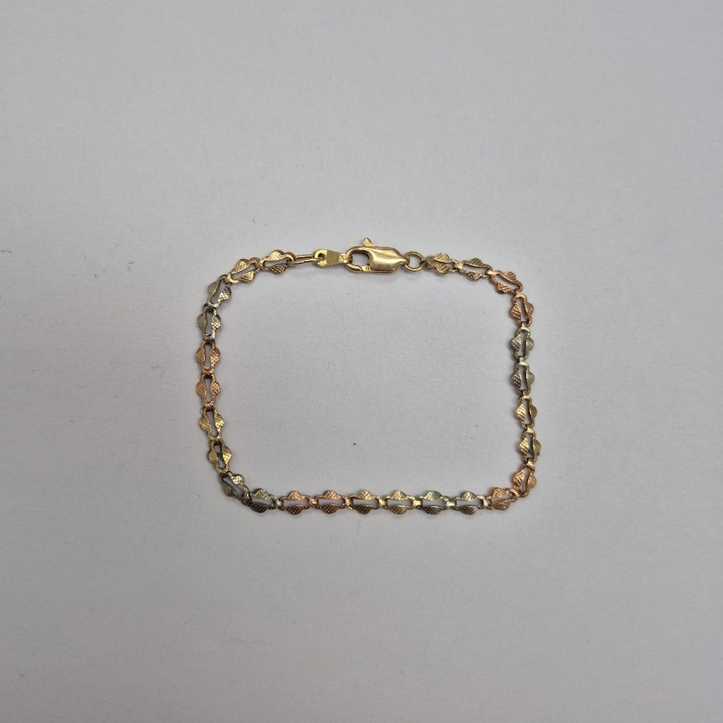 PULSERA ORO COMBINADO 10 K 3 GRMS (SEMINUEVO)