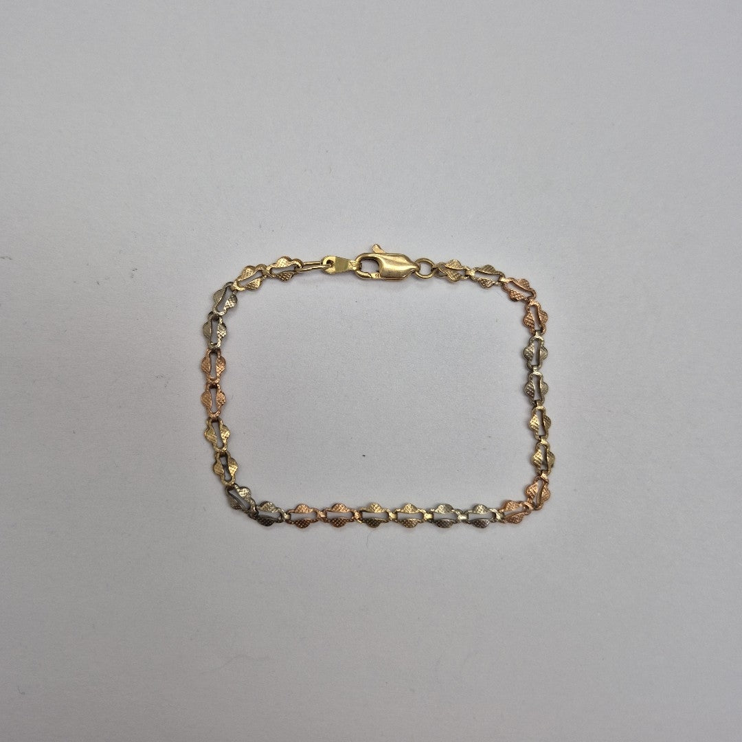 PULSERA ORO COMBINADO 10 K 3 GRMS (SEMINUEVO)