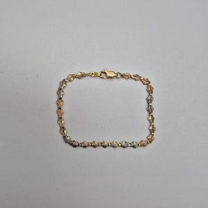 PULSERA ORO COMBINADO 10 K 3 GRMS (SEMINUEVO)