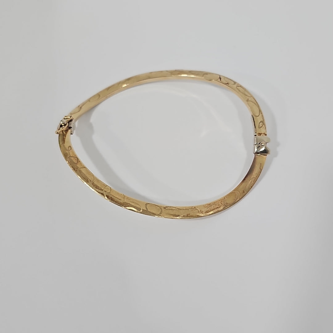 PULSERA RIGIDA ORO 10 K 4,40 GRMS (SEMINUEVO)