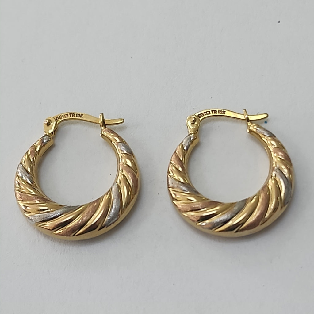 ARRACADAS PAR ORO 10 K 1.7 GRMS (SEMINUEVO)