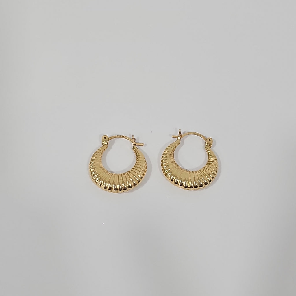 ARRACADAS PAR ORO 14 K 2,10 GRMS (SEMINUEVO)